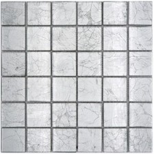 Rivestimento Della Parete Küchenwand Vetro Mosaico Piastrelle Bagno Argento