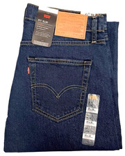 Jeans uomo Levi's 511 slim fit denim comodo elasticizzato blu scuro stonewash nuovo con etichetta