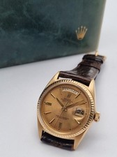 Rolex 1803 Day-Date 36 Yellow gold 18 Kt Rare Tropical Pie Pan Dial 1555 Year 60