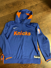 Evan Fournier New York Knicks Hoodie warm up Jacket nba game worn rare XL nike
