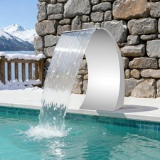 Fontana per piscina in acciaio