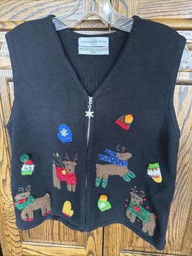 Gilet nero natalizio - , donna
