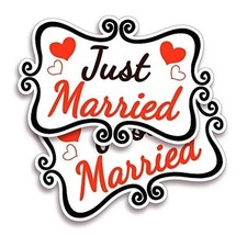 Just Married Decorazioni Auto