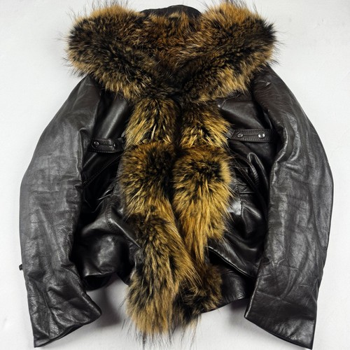 Giacca pelle vintage vera - di,