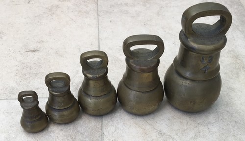 Set vintage brass bell - vintage,