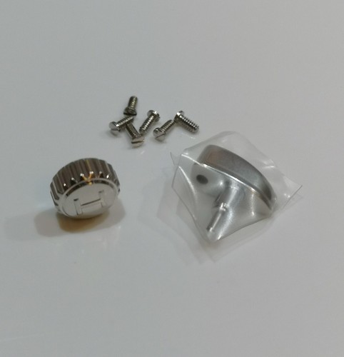 Pulsante corona acciaio - h4,,