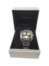 Orologio uomo da polso in acciaio Calvin Klein quadrante multicolor