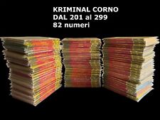 KRIMINAL ed. Corno sequenza semi completa dal N° 201 al N° 299 Buoni/Ottimi - 17