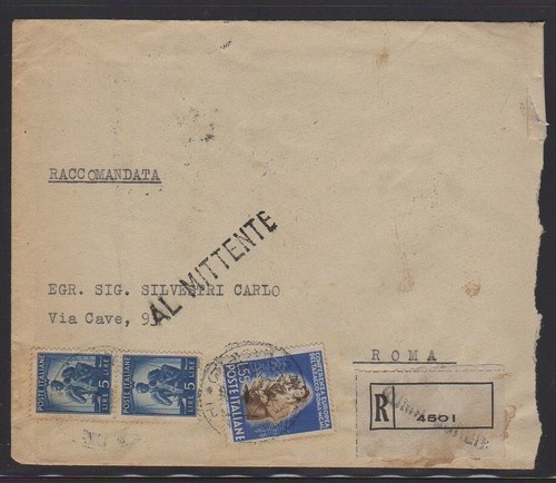 Storia postale 1950 - postale, tabacco