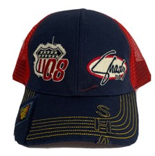 RARO nuovo cappello rosso navy