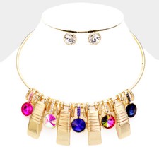 Set Collana Collare Filo Tono