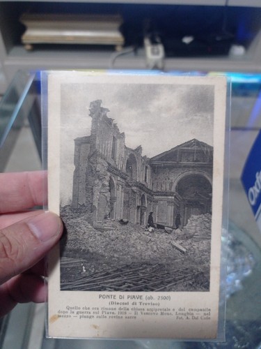 Cartolina ww1 treviso ponte - cartolina,