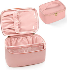 Borsa per Il Trucco, Pochette Trucchi, Borse Da Toilette Impermeabile in Pelle P