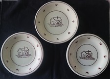 3 piattini di porcellana