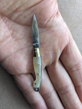 Coltello COLTELLINO Sardo IN MINIATURA MANICO IN CORNO PEZZO UNICO