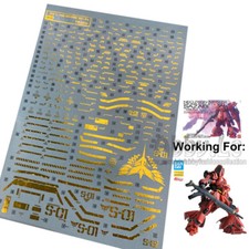 Adesivi decalcomania acquascivolo abbronzatura modello Sazabi ver ka D.L per MG 1/100 MSN-04 Sazabi ver ka D.L