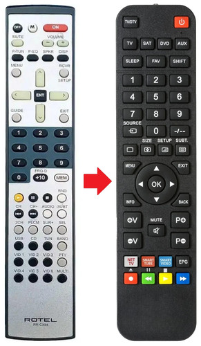 Telecomando adatto per - , rotel