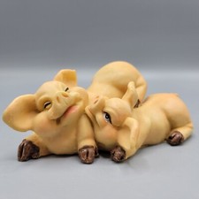 Vintage Pig Figurines Resin