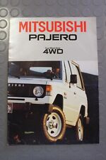 BROCHURE DEPLIANT Prospekt Pubblicità MITSUBISHI PAJERO Turbo 4WD 1985 Italiano 