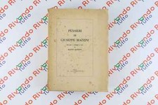 PENSIERI DI GIUSEPPE MAZZINI a cura di Manlio Ciliberti