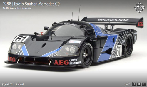 Exoto sauber mercedes 9 - sauber-mercedes, c-9