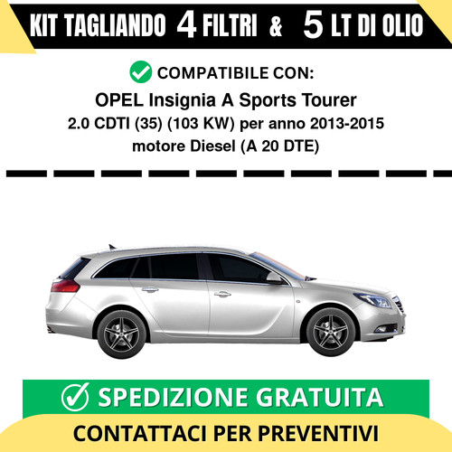 Tagliando per opel insignia - per,