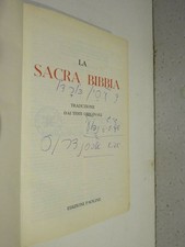 LA SACRA BIBBIA Traduzione dai testi originali Robaldo Pasquero Mulone Nardoni