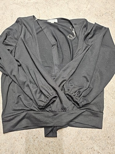 Blusa donna nera manica - , lunga