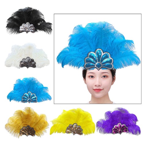 Copricapo piume fascinator - copricapo,