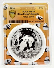 10 Yuan Argento CINA PANDA