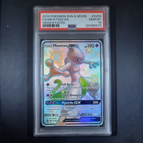 Psa mewtwo sv59 2019 - psa, gx