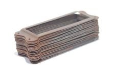 Vecchi Cartelli Cornici Per Cassetti Set Di 17 Nero Metallo Vintage