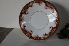  PIATTO INGLESE D'EPOCA IN PORCELLANA ROYAL ALBION cm 21 CON DECORO A FIORI