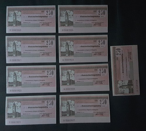 Miniassegni consecutivi non - consecutivi,