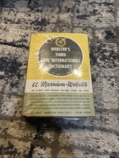 Webster's Third New International Dictionary HC PG Thumb-Index 1966