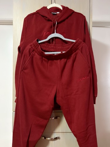 Felpa puma uomo rossa set - puma,