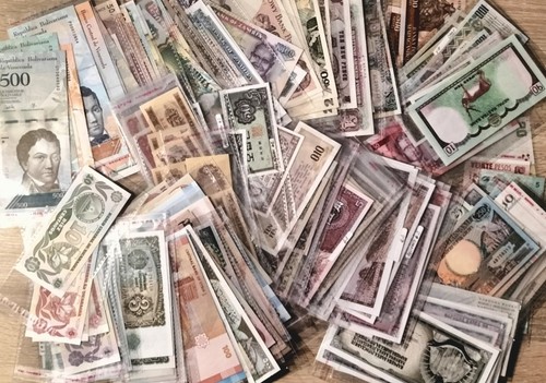 Banconote mondiali partire - a,