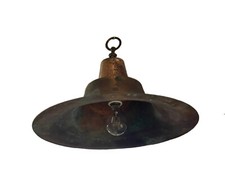 lampada industriale in rame