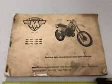 brochure depliant maico MC 250 400 440 typ. 346 347 348 catalogo ricambi dati te