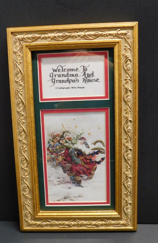 Quadro natalizio benvenuti a - "benvenuti,