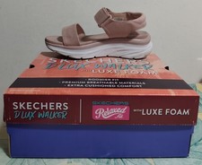 Sandali con zeppa SKECHERS D'Lux Walker, colore ROSA, misura 38 (calza il 39)