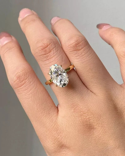 Anello taglio ovale - ct,