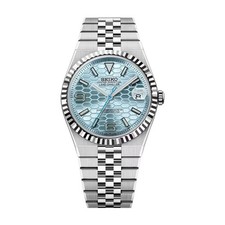 Orologio Uomo Automatico SK Personalizzato Mod Day Date 39MM Quadrante Blu Ghiaccio Regalo per Lui