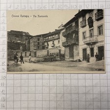 Cartolina Postale Paesaggistica Cesana Torinese Via Nazionale Torino
