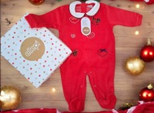 Natale tutina neonata ciniglia