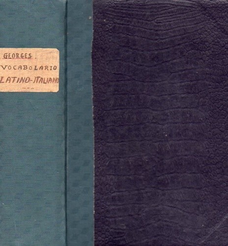 Dizionario latino italiano - dizionario, latino-italiano