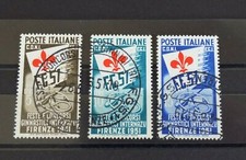  9784) 1951 Giochi Ginnici Firenze 3 Valori Usati con annulli della manifest.
