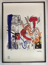litografia Keith HARING 50 per 70 cm