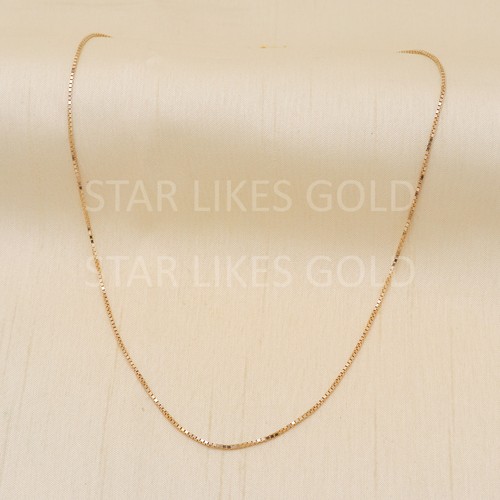 Collana catena scatola oro