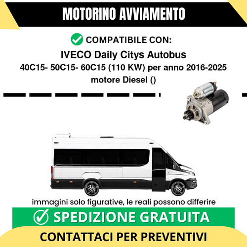 Motorino avviamento iveco - motorino,